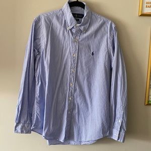 Ralph Lauren Button Down - Blue White Striped